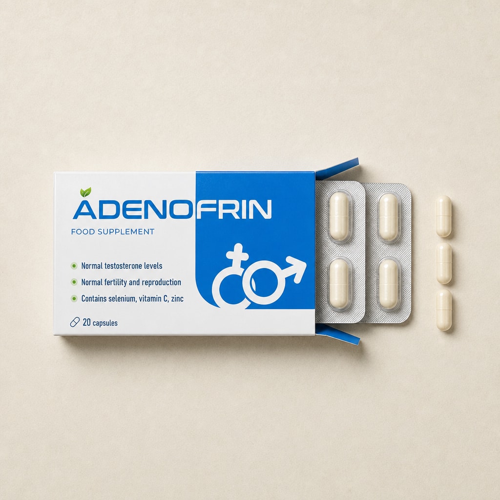 Adenofrin — упаковка на нейтральном фоне