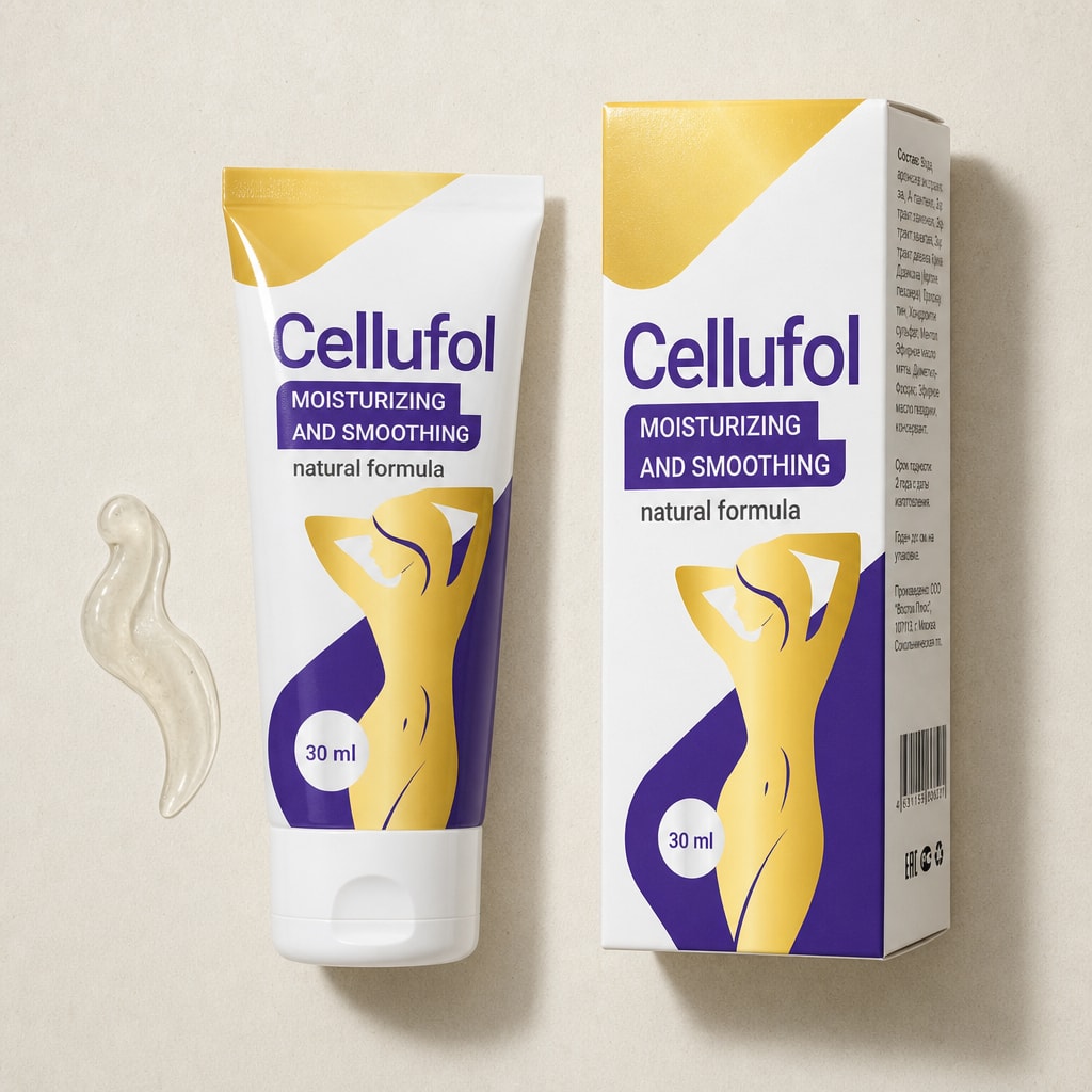 Cellufol — упаковка на нейтральном фоне
