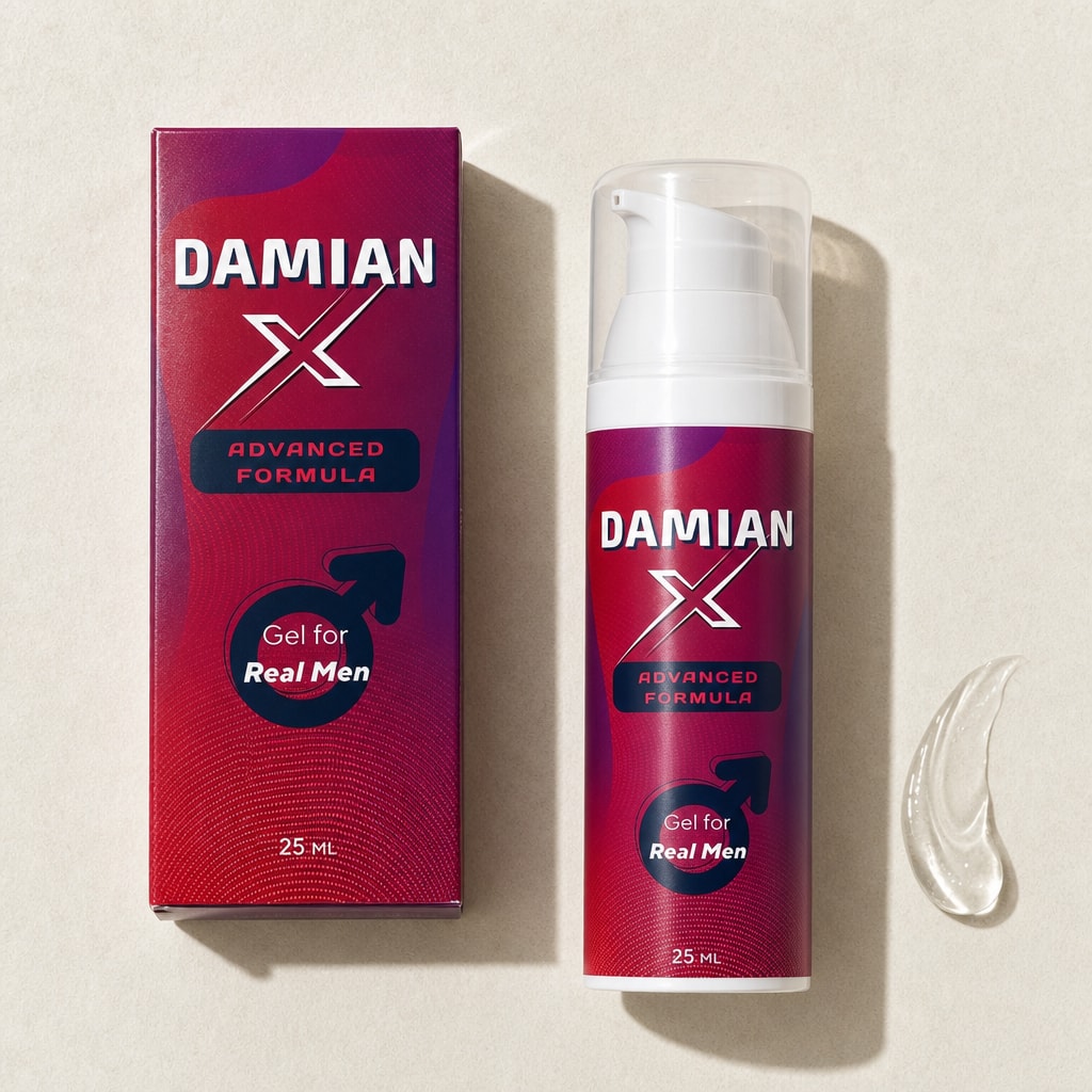 Damian X — упаковка на нейтральном фоне