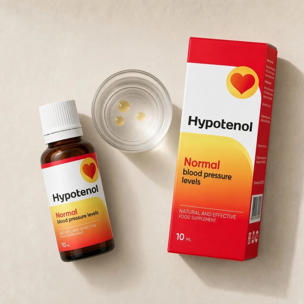 Hypotenol — упаковка на нейтральном фоне