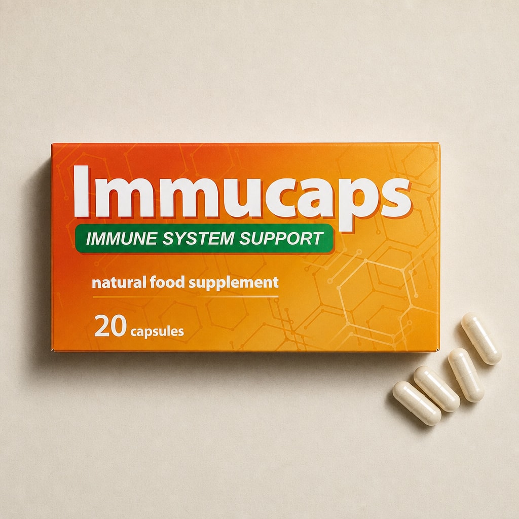 IMMUCAPS — упаковка на нейтральном фоне