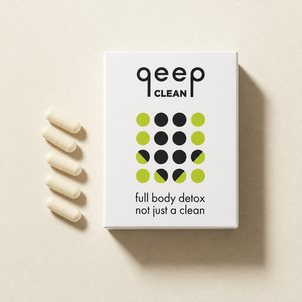 qeep CLEAN — упаковка на нейтральном фоне